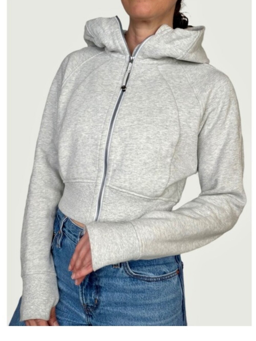 Lululemon Athletica Scuba Full-Zip Cropped Hoodie